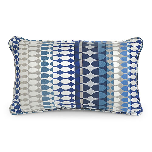 Quito Indigo Indoor / Outdoor Lumbar Pillow