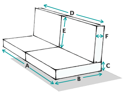 Outdoor Deep Seat Loveseat